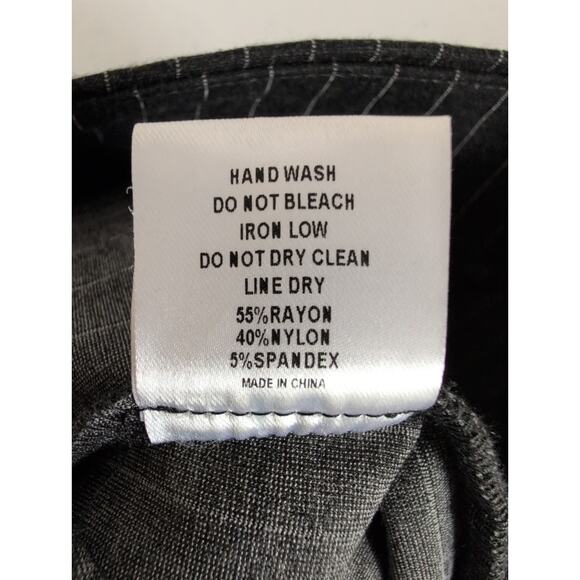 Danielle Guizio Skirt Set Women Size M* Black Pinstripe Crop Top and Mini Skirt - Picture 6 of 15